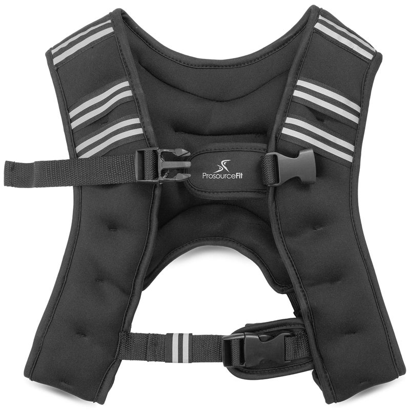 ProsourceFit Exercise Weighted Training Vest - 6lb, Black - Image 1